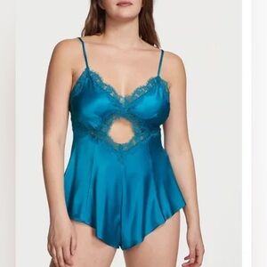 Victoria’s Secret Stretch Satin Cutout Romper